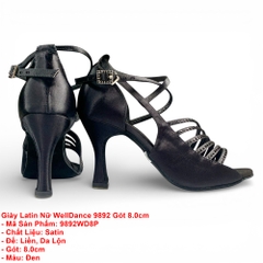 Giày Latin Nữ WellDance 9892 Gót 8.0cm (9892WD8P) - Đen