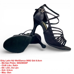 Giày Latin Nữ WellDance 9892 Gót 8.0cm (9892WD8P) - Đen
