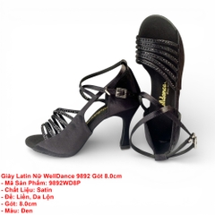 Giày Latin Nữ WellDance 9892 Gót 8.0cm (9892WD8P) - Đen