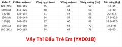 (YXL) Váy Thi Đấu Trẻ Em (YXL018) - Hồng + Size