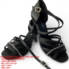 Giày Latin Nữ SoulDancer 2382 Gót 7.5cm (2382SD7P) - Đen
