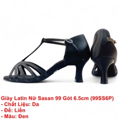 Giày Latin Nữ Sasan 99 Gót 6.5cm (99SS6P) - Đen