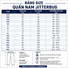 (QJB) Quần Nam Jitterbug - Đen + Size