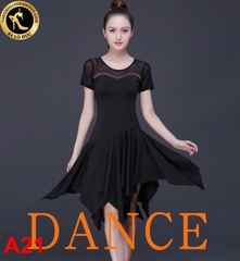 Váy Đầm Tập Latin Tay Ngắn A21