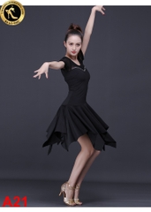Váy Đầm Tập Latin Tay Ngắn A21