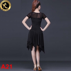 Váy Đầm Tập Latin Tay Ngắn A21
