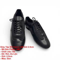 Giày Tập BD Dance AM Gót 2.5cm (AM2) - Đen