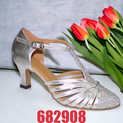 Giày Standard Nữ JigFoo 682908 Gót 7.5cm (682908J7P) - Bạc