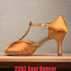 Giày Latin Nữ SoulDancer 2392 Gót 7.5cm (2392SD7P) - Nâu Da Bò