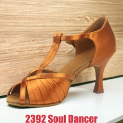Giày Latin Nữ SoulDancer 2392 Gót 7.5cm (2392SD7P) - Nâu Da Bò