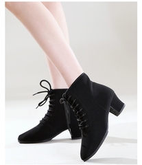 Boot Cổ Ngắn Gót 3cm (BootVai3P) - Vải
