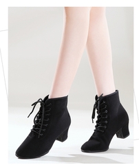 Boot Cổ Ngắn Gót 3cm (BootVai3P) - Vải