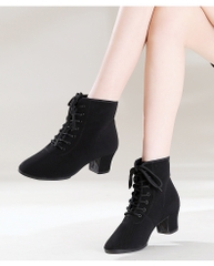 Boot Cổ Ngắn Gót 3cm (BootVai3P) - Vải