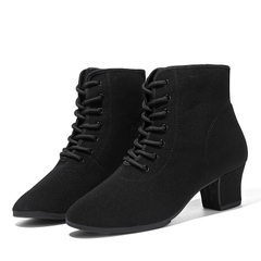 Boot Cổ Ngắn Gót 3cm (BootVai3P) - Vải