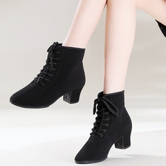 Boot Cổ Ngắn Gót 3cm (BootVai3P) - Vải