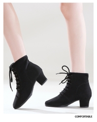 Boot Cổ Ngắn Gót 3cm (BootVai3P) - Vải