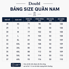 (Doubl) Quần Nam (DB126) - Rằn Ri + Size