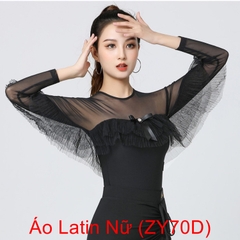 (Doubl) Áo Latin Nữ (ZY70D) - Đen + Size