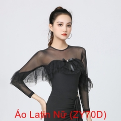 (Doubl) Áo Latin Nữ (ZY70D) - Đen + Size
