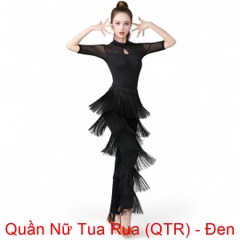 Quần Nữ Tua Rua (QTR) - Đen + Size
