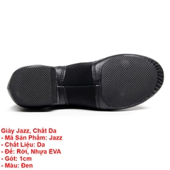Giày Jazz Múa Bale (Jazz) - Đen