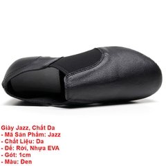 Giày Jazz Múa Bale (Jazz) - Đen