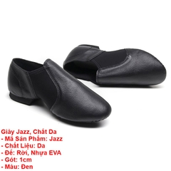 Giày Jazz Múa Bale (Jazz) - Đen