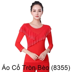 (Aidixing) Áo Cổ Tròn Bèo (8355) - Đỏ + Size