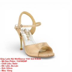 Giày Latin Nữ WellDance 1141 Gót 9.0cm (1141WD9P) - Vàng