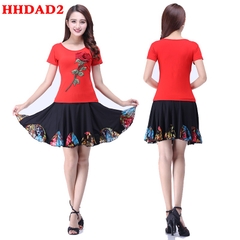 Váy Nữ Hoa Hồng Đỏ - Áo Đỏ