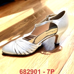 Giày Standard Nữ JigFoo 682901 Gót 7.5cm (682901J7P) - Trắng