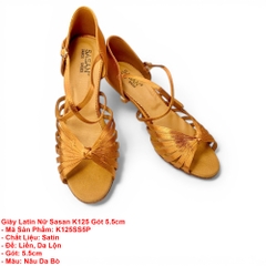 Giày Latin Nữ Sasan K125 Gót 5.5cm (K125SS5P) - Nâu Da Bò