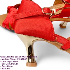 Giày Latin Nữ Sasan K125 Gót 5.5cm (K125SS5P) - Đỏ
