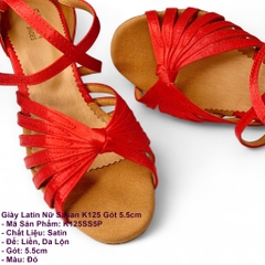Giày Latin Nữ Sasan K125 Gót 5.5cm (K125SS5P) - Đỏ