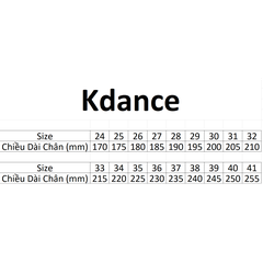 Giày Latin Bé Gái Gắn Đá 115 Gót Vuông (115D) - Trắng