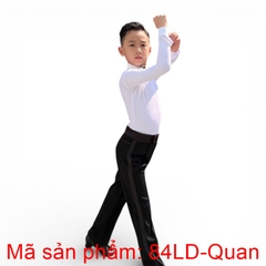 (84 Lò Đúc) Quần Latin Nam - Đen
