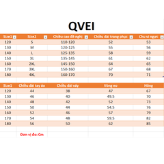 Váy Trẻ Em QVEi Dài Tay 3002+3003 (VTEDT) - Đỏ + Size