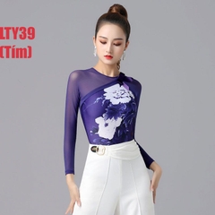 (Doubl) Áo Latin Nữ (LTY39) - Tím + Size