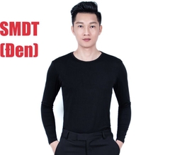 Áo Sơ Mi Nam Dài Tay Cổ Tròn (SMDT) - Đen + Size