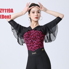 (Doubl) Áo Latin Nữ (ZY119A) - Đen + Size