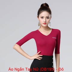 (Doubl) Áo Cổ Tròn, Ngắn Tay Nữ (DB195) - Đỏ + Size