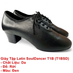 Giày Tập Latin SoulDancer T1B (T1BSD) - Đen.