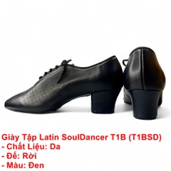 Giày Tập Latin SoulDancer T1B (T1BSD) - Đen.