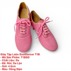Giày Tập Latin SoulDancer T1B (T1BSD) - Hồng Đậm