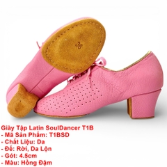 Giày Tập Latin SoulDancer T1B (T1BSD) - Hồng Đậm