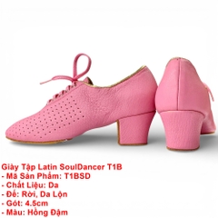 Giày Tập Latin SoulDancer T1B (T1BSD) - Hồng Đậm