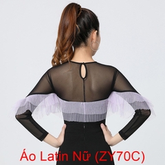 (Doubl) Áo Latin Nữ (ZY70C) - Tím + Size