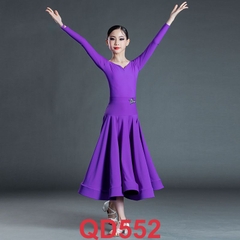 Bộ Váy Standard Bé Gái (QD552) - Tím + Size