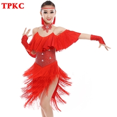 (TPKC) Váy Trẻ Em Tua Rua Kim Cương (Có Vòng Cổ) - Đỏ + Size