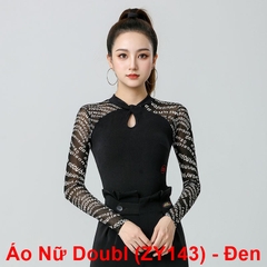 (Doubl) Áo Nữ Dài Tay (ZY143) - Đen + Size